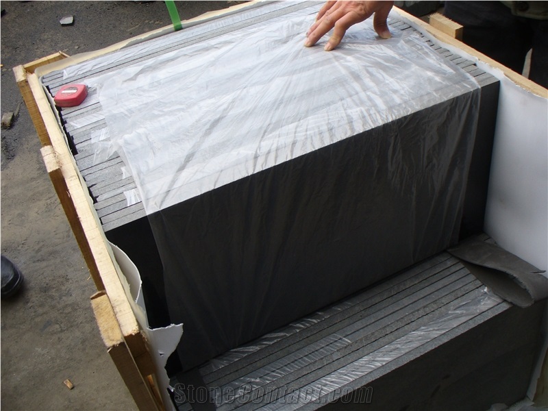 G684 Polished Tiles Black Basalt, China Black Basalt