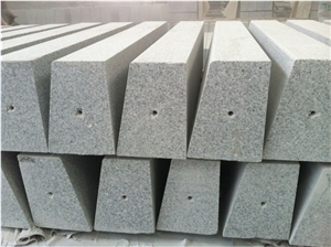 New G603 Kerbstone with Hole, Grey Granite Kerbs