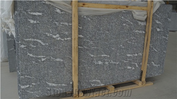 Snow Leopard Granite Honed Slab, China Black Granite