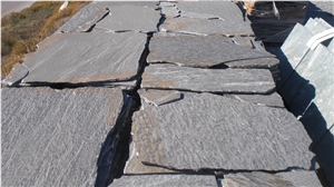Petra Karystos Black Slate Flagstone, Black Stone