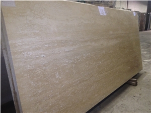 Tivoli Travertino Bianco Travertine Block, Italy Beige Travertine