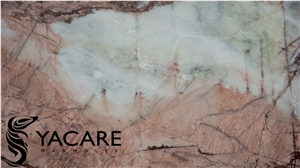 Blanco Aurora Marble Polished Slabs, Pink Marble Mexico Tiles & Slabs