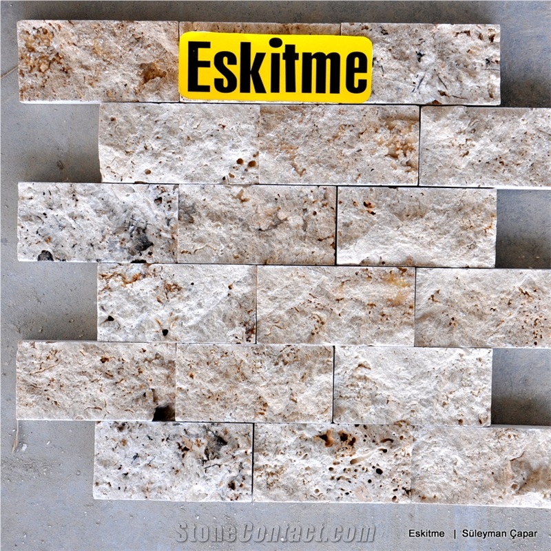 Ledger Stone Panels Split Face Travertine Tiles