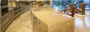 Dorado Tepexi Honed, Polished Kitchen Flooring
