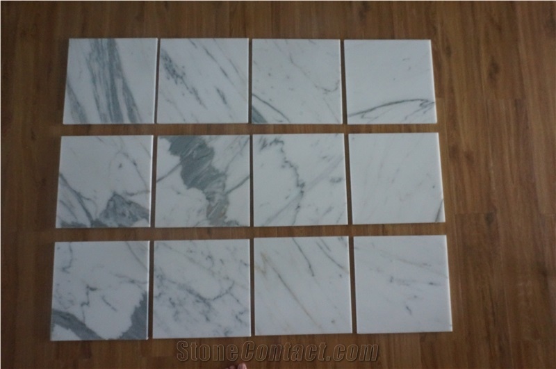 Statuario Venato Marble Block, Italy White Marble