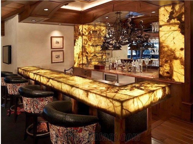 Translucent Backlit Onyx Countertops