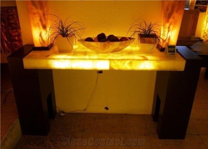 Translucent Backlit Onyx Countertops