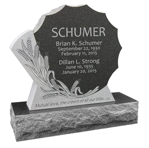 Rock Of Ages American Black Granite,Midnight Black Granite Headstone