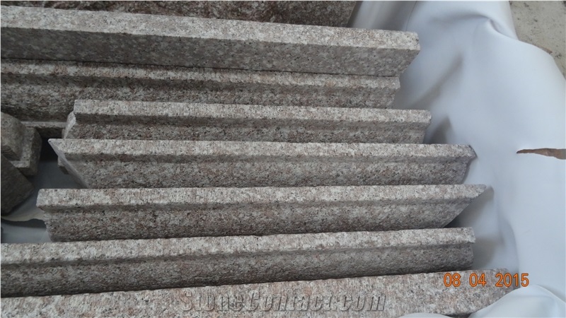 G664 Granite Blind Stone Pavers, Pink Granite Blind Paving Stone