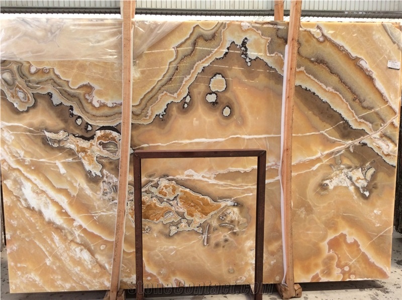 Yellow Fantastic Onyx Tiles and Slabs