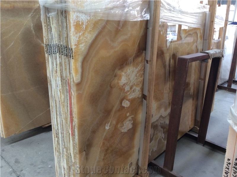 Yellow Fantastic Onyx Tiles and Slabs