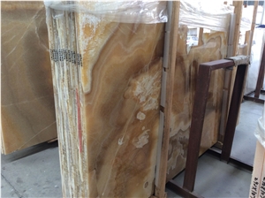 Yellow Fantastic Onyx Tiles and Slabs
