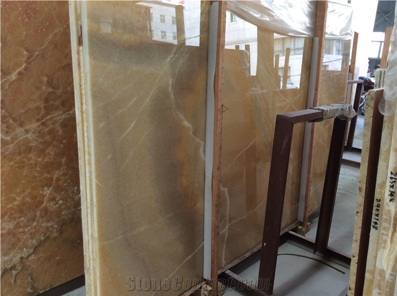 Yellow Fantastic Onyx Tiles and Slabs