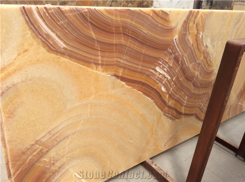Yellow Fantastic Onyx Tiles and Slabs