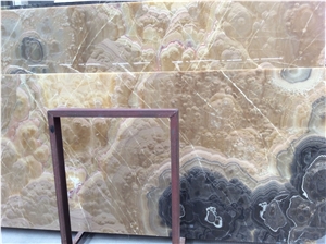 Yellow Fantastic Onyx Tiles and Slabs
