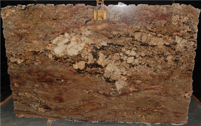 Juparana Crema Bordeaux Granite Tiles & Slabs, Brown Granite Brazil Tiles & Slabs