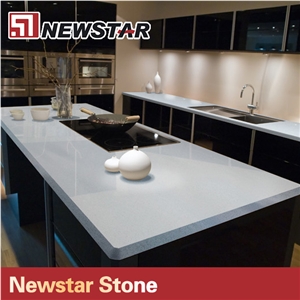 Pure White Quartz Stone Countertop, Brown Quartz Stone