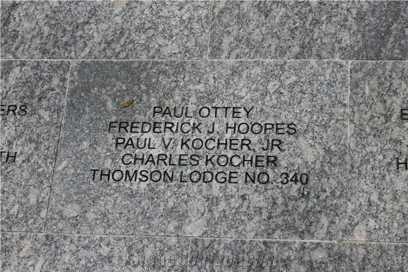 Veterans Grove at Masonic Village Memorial - Greene County Granite for the Pavers and Curbing
