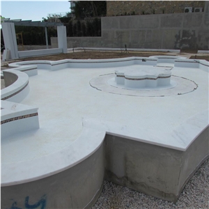 Branco Estremoz Marble Pool Coping, White Marble Portugal Pool Coping
