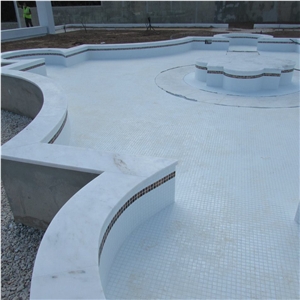 Branco Estremoz Marble Pool Coping, White Marble Portugal Pool Coping