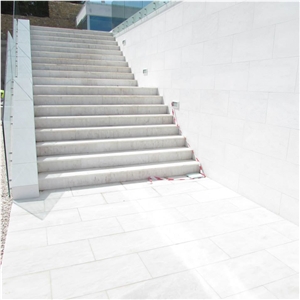 Estremoz Creme P Marble Stairs, White Marble Portugal Stairs & Steps