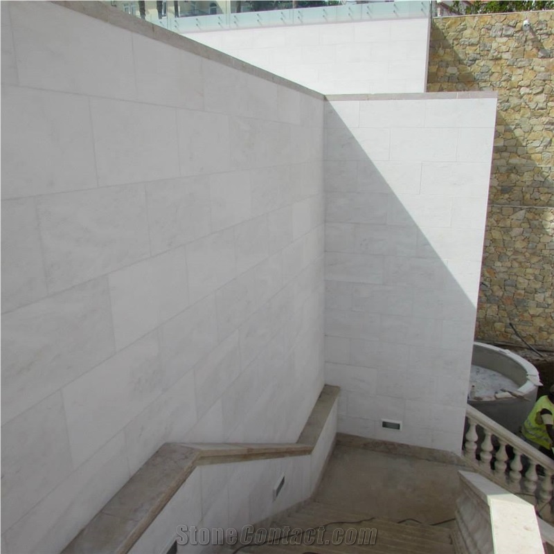 Lagoa Premium Marble Wall Covering, White Marble Portugal Wall Cladding