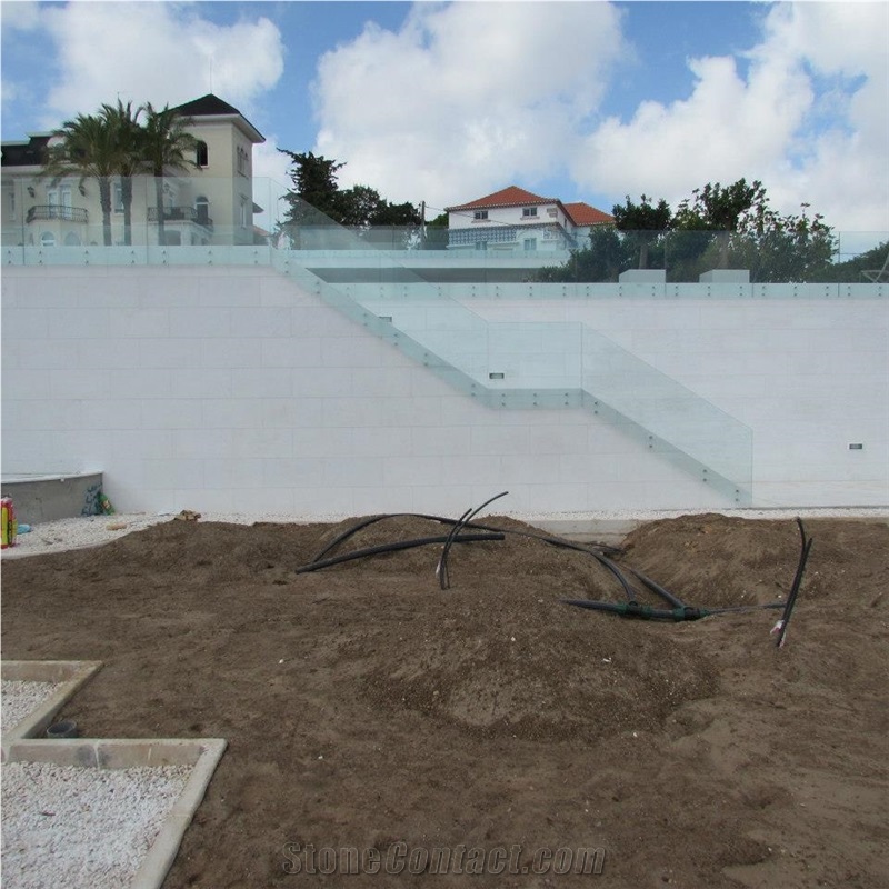 Lagoa Premium Marble Wall Covering, White Marble Portugal Wall Cladding