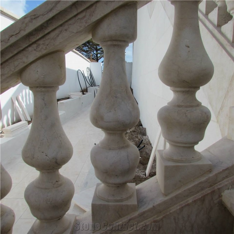 Lioz Limestone Balustrades, Beige Limestone Portugal Balustrades & Railings