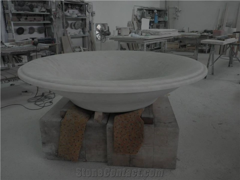 Branco Estremoz Marble Carving Fountain, White Marble Portugal Fountain