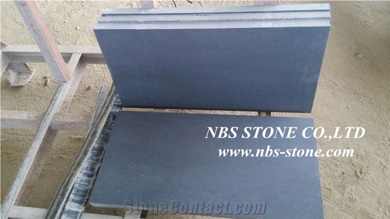China Black Basalt Tiles & Slabs, Hainan Black Basalt / Hainan Basalt /Lava Stone /Basaltina /Basalto /Walling ,Flooring,Cladding