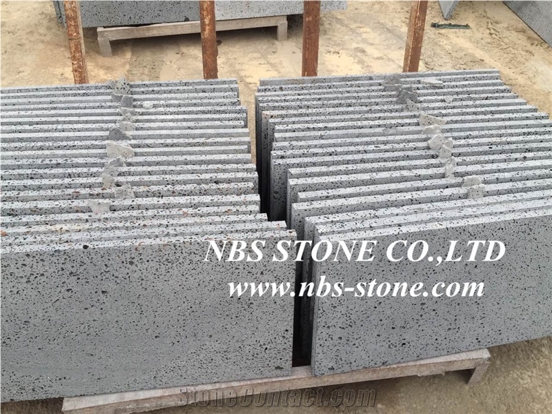 China Black Basalt Tiles & Slabs, Hainan Black Basalt / Hainan Basalt /Lava Stone /Basaltina /Basalto /Walling ,Flooring,Cladding