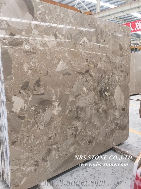 Dark Grey Fossil Brown Marble,Pakistan Brown Marble Tiles & Slabs