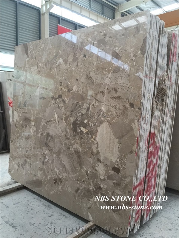 Dark Grey Fossil Brown Marble,Pakistan Brown Marble Tiles & Slabs