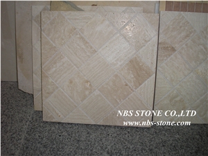 Yellow Travertine Mosaic,Wall Mosaic,Floor Mosaic