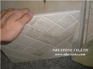 Yellow Travertine Mosaic,Wall Mosaic,Floor Mosaic