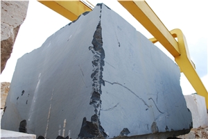 Evenos (Edessa) Pure Black Marble Blocks Greece