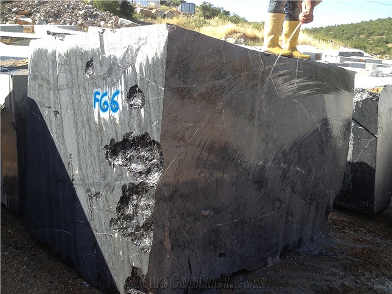Blue Grey Marble Blocks