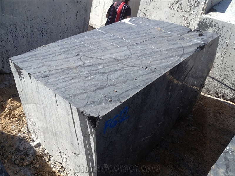 Blue Grey Marble Blocks