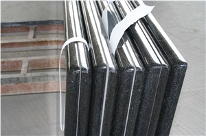 Black Galaxy Half Bullnosed/Full Bullnosed Countertop/Work Top/Bar Tops, Black Galaxy Granite Kitchen Countertops