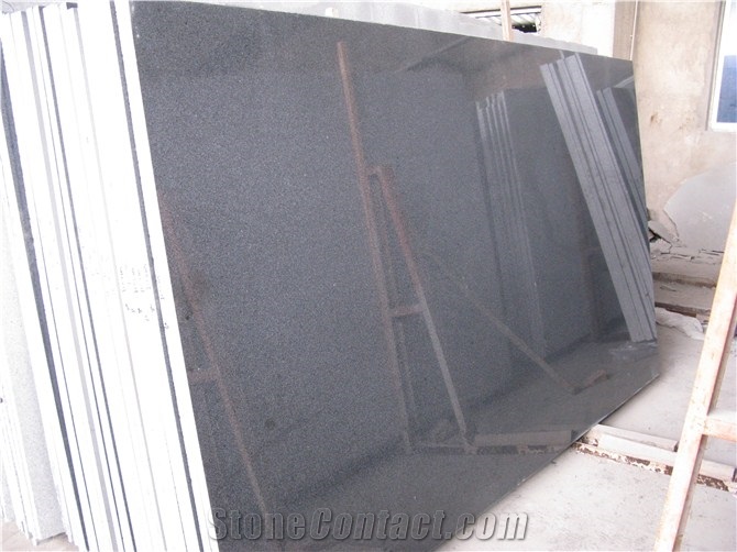 Chinese G654 Dark Grey Granite Slabs/Polished/Flamed/Honed Slabs, China Black Granite