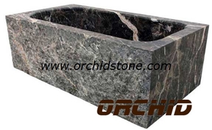 Carved Marble Bathtubs Surround, Grey Marble Bathtubs