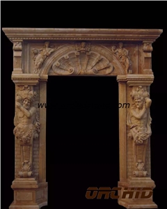 Hand-Sculpted Natural Marble Door Sill