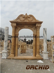 Sculptured Marble Door Sill