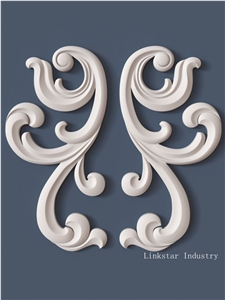 White Quartzite Wall Relief, 3d Decor Stone Modern Wall Reliefs