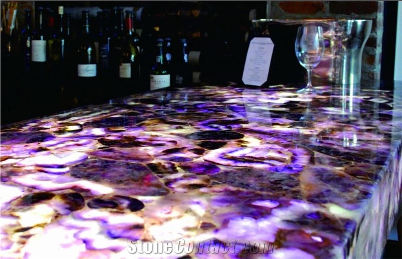 Amethyst Lilac Semiprecious Countertops
