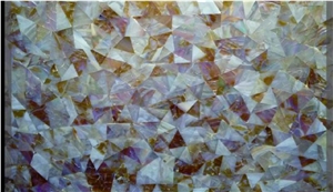River Shell Gem Stone/Semi Precious Stone Slabs & Tiles,Beige Translucent Semiprecious Stone Panel