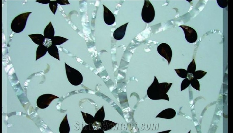 Shell Mosaic Gem Stone Moaic Pattern