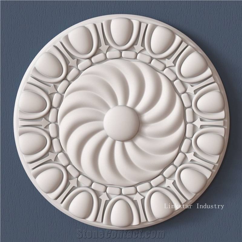 3d Decorative Stone Textured Wall Panels, White Quartzite Relief & Etching