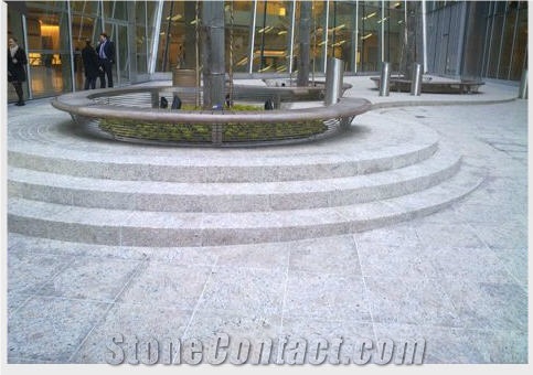 Silver White Granite Pavement, White Granite Portugal Cube Stone & Pavers