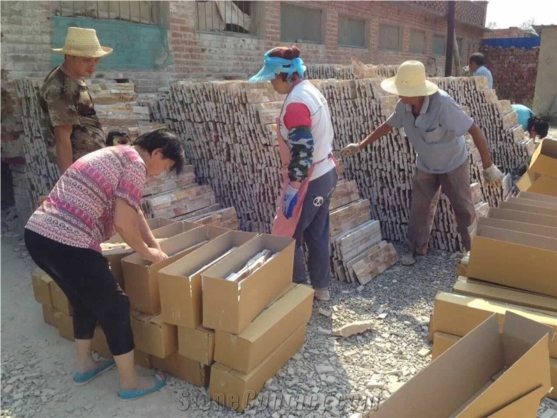 China Multicolor Slate Cultured Stone,Stacked Stone/Ledge Stone/Stacked Stone Wall Panel Cladding